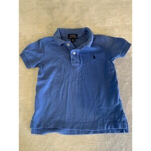 Polo Ralph Lauren Blue Pole Short Sleeve Shirt Toddler Boys 3T